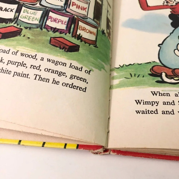 Vtg 1976  The House That Popeye Built Book Wonder Books - Picture 11 of 16